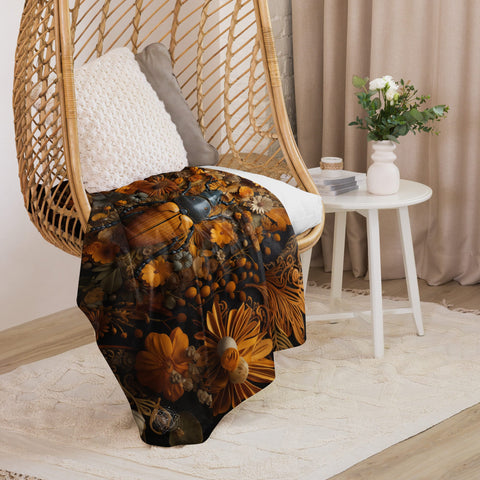 About my Brain Institute Blankets Beetle Spirit Animal Sherpa Blanket