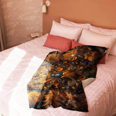 About my Brain Institute Blankets Beetle Spirit Animal Sherpa Blanket