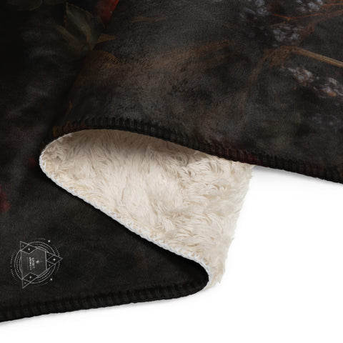 About my Brain Institute Blankets Black Bear Spirit Animal Sherpa Blanket