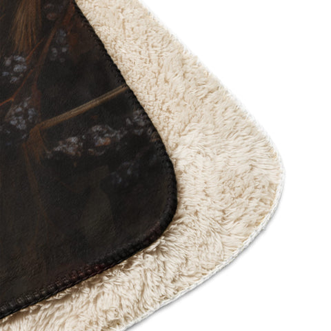 About my Brain Institute Blankets Black Bear Spirit Animal Sherpa Blanket