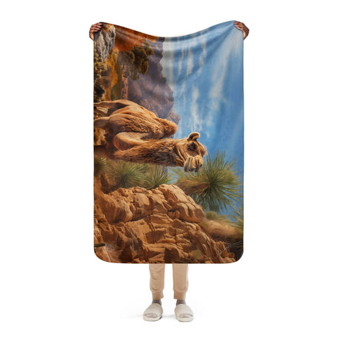 About my Brain Institute Blankets Camel Spirit Animal Sherpa Blanket