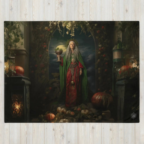 About my Brain Institute Blankets Cerridwen Goddess Throw Blanket