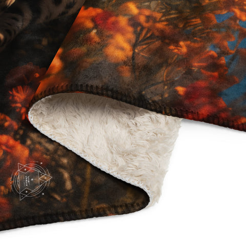 About my Brain Institute Blankets Cheetah Spirit Animal Sherpa Blanket