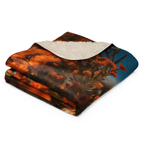 About my Brain Institute Blankets Cheetah Spirit Animal Sherpa Blanket