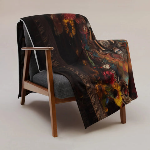 About my Brain Institute Blankets Coatlicue Goddess Throw Blanket