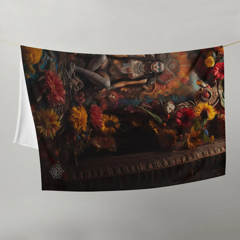 About my Brain Institute Blankets Coatlicue Goddess Throw Blanket