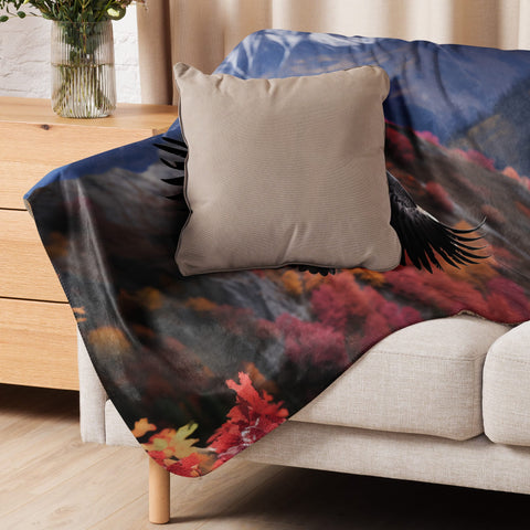 About my Brain Institute Blankets Condor Spirit Animal Sherpa Blanket