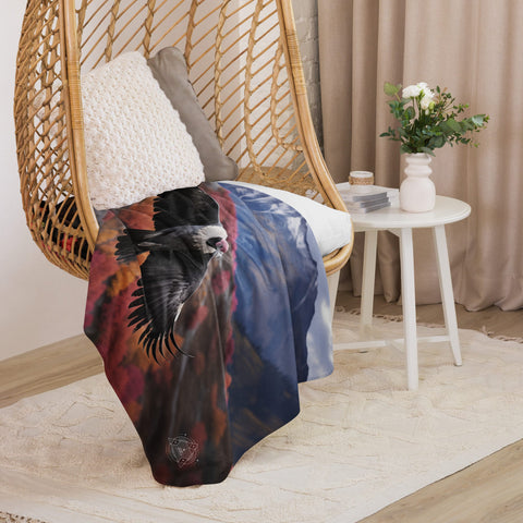 About my Brain Institute Blankets Condor Spirit Animal Sherpa Blanket