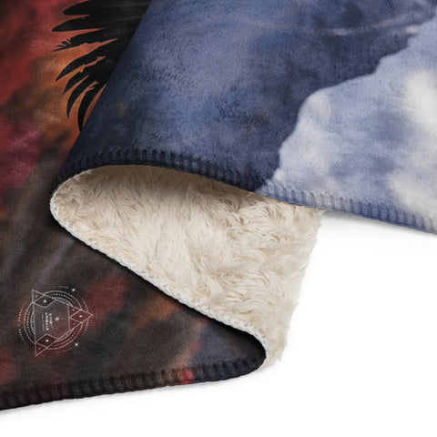 About my Brain Institute Blankets Condor Spirit Animal Sherpa Blanket