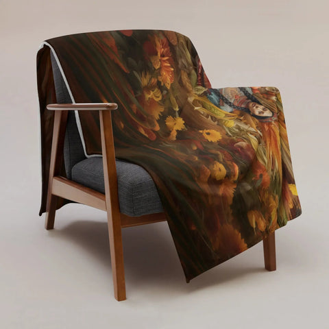 About my Brain Institute Blankets Corn Mother Goddess Throw Blanket