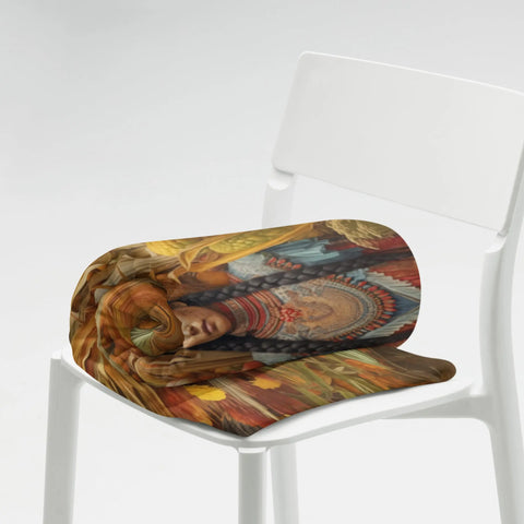 About my Brain Institute Blankets Corn Mother Goddess Throw Blanket