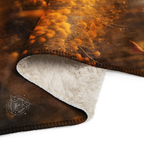 About my Brain Institute Blankets Coyote Spirit Animal Sherpa blanket