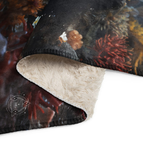 About my Brain Institute Blankets Crab Spirit Animal Sherpa Blanket