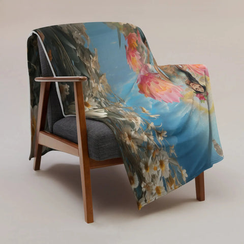 About my Brain Institute Blankets Dewi Danu Goddess Throw Blanket