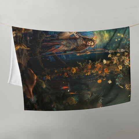 About my Brain Institute Blankets Diana Goddess Throw Blanket