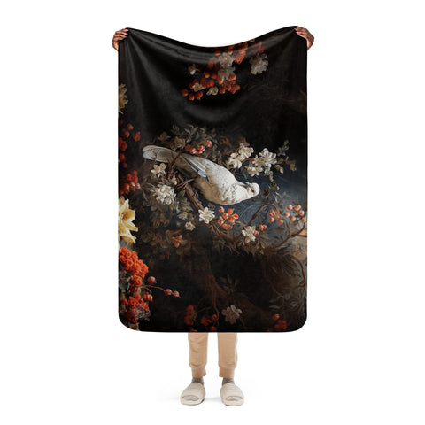 About my Brain Institute Blankets Dove Spirit Animal Sherpa Blanket