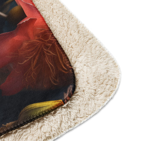 About my Brain Institute Blankets Dragonfly Spirit Animal Sherpa Blanket