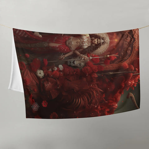 About my Brain Institute Blankets Durga Goddess Throw Blanket