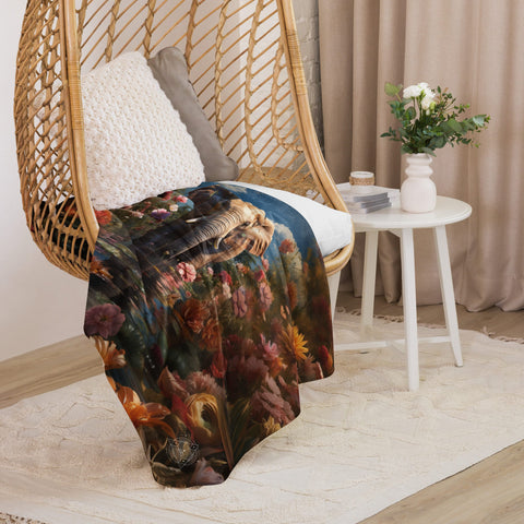 About my Brain Institute Blankets Elephant Spirit Animal Sherpa Blanket