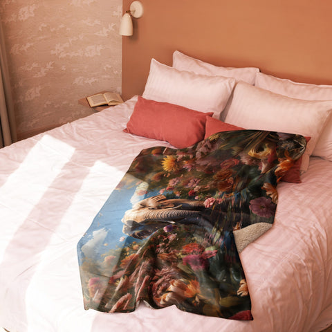 About my Brain Institute Blankets Elephant Spirit Animal Sherpa Blanket
