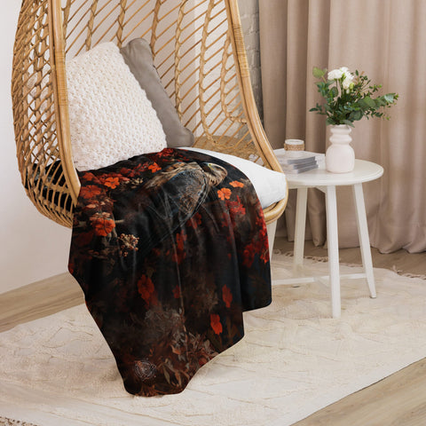About my Brain Institute Blankets Falcon Spirit Animal Sherpa Blanket