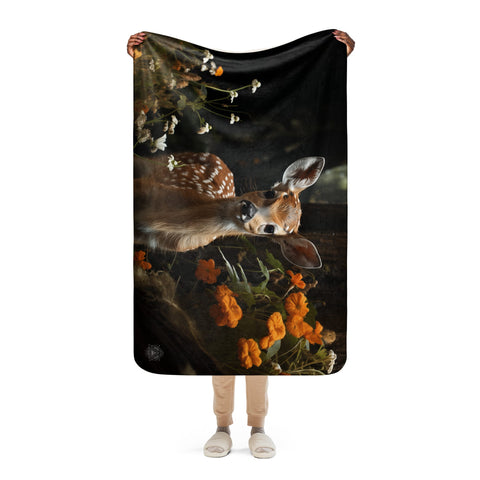 About my Brain Institute Blankets Fawn Spirit Animal Sherpa Blanket