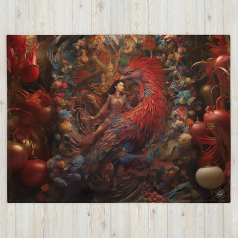 About my Brain Institute Blankets Feng Po Po Goddess Throw Blanket