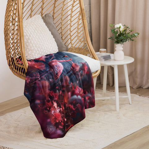 About my Brain Institute Blankets Flamingo Spirit Animal Sherpa Blanket