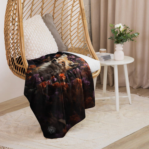 About my Brain Institute Blankets Fox Spirit Animal Sherpa Blanket