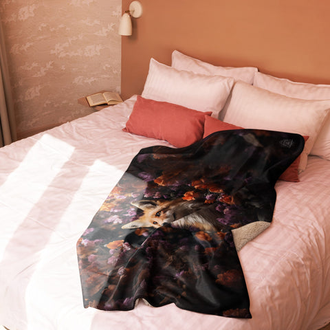 About my Brain Institute Blankets Fox Spirit Animal Sherpa Blanket