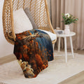 About my Brain Institute Blankets Gazelle Spirit Animal Sherpa Blanket