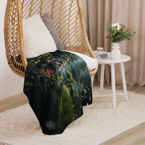 About my Brain Institute Blankets Gorilla Spirit Animal Sherpa Blanket