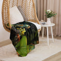 About my Brain Institute Blankets Grasshopper Spirit Animal Sherpa Blanket