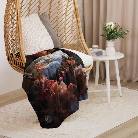 About my Brain Institute Blankets Hawk Spirit Animal Sherpa Blanket
