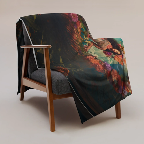 About my Brain Institute Blankets Hina Goddess Throw Blanket