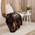 About my Brain Institute Blankets Hippopotamus Spirit Animal Sherpa Blanket