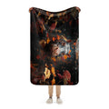 About my Brain Institute Blankets Hippopotamus Spirit Animal Sherpa Blanket