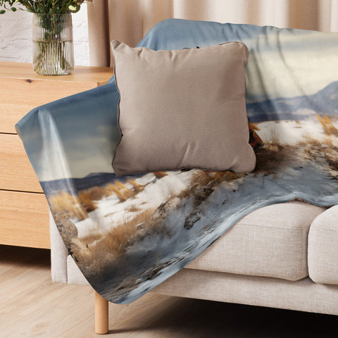 About my Brain Institute Blankets Horse Spirit Animal Sherpa Blanket