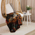 About my Brain Institute Blankets Hyena Spirit Animal Sherpa Blanket