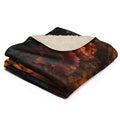About my Brain Institute Blankets Hyena Spirit Animal Sherpa Blanket