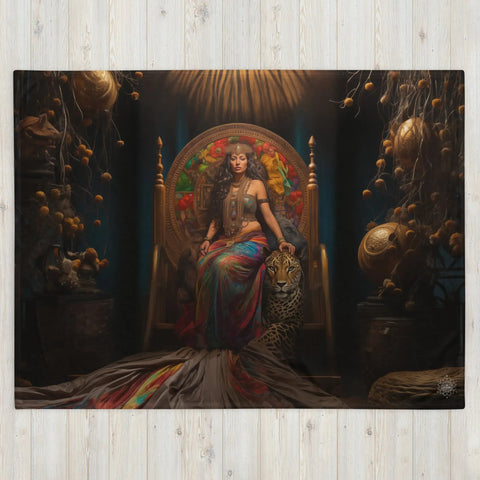 About my Brain Institute Blankets Ixchel Goddess Throw Blanket