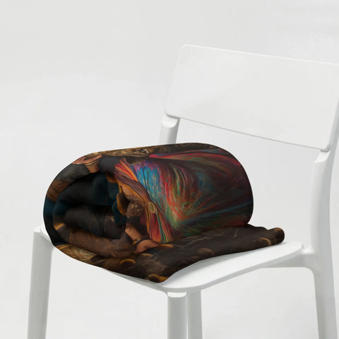 About my Brain Institute Blankets Ixchel Goddess Throw Blanket