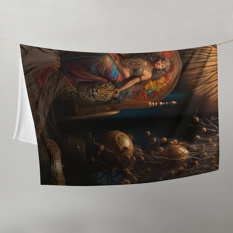 About my Brain Institute Blankets Ixchel Goddess Throw Blanket