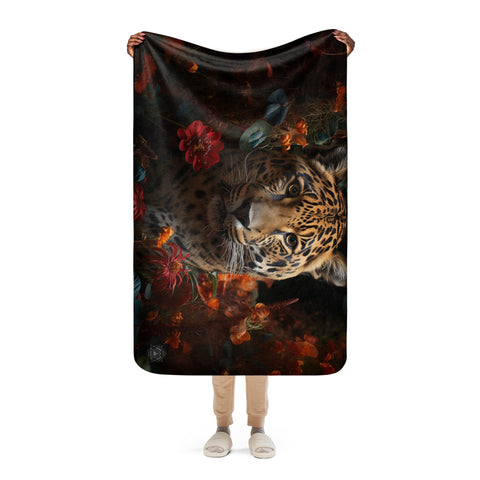 About my Brain Institute Blankets Jaguar Spirit Animal Sherpa Blanket