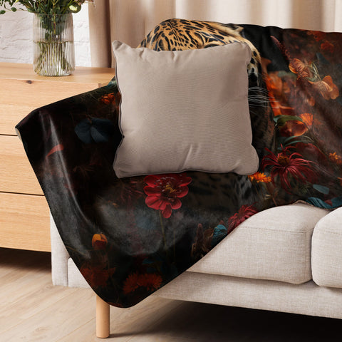 About my Brain Institute Blankets Jaguar Spirit Animal Sherpa Blanket