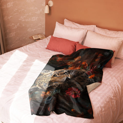 About my Brain Institute Blankets Jaguar Spirit Animal Sherpa Blanket