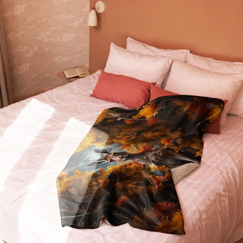 About my Brain Institute Blankets Kangaroo Spirit Animal Sherpa Blanket