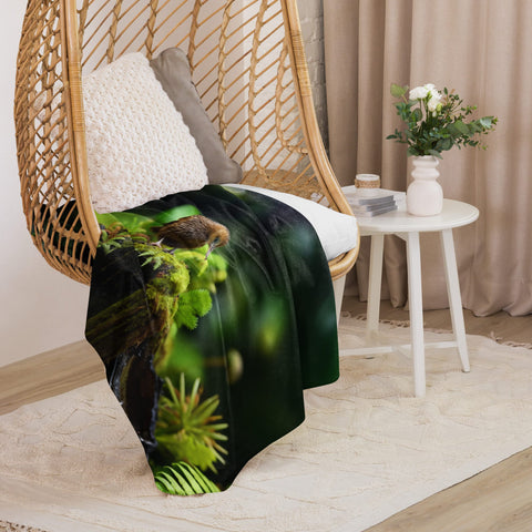 About my Brain Institute Blankets Kiwi Bird Spirit Animal Sherpa Blanket