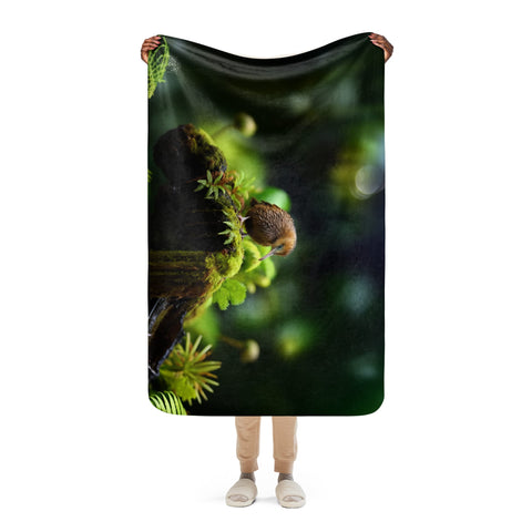 About my Brain Institute Blankets Kiwi Bird Spirit Animal Sherpa Blanket