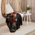 About my Brain Institute Blankets Koi Fish Spirit Animal Sherpa Blanket